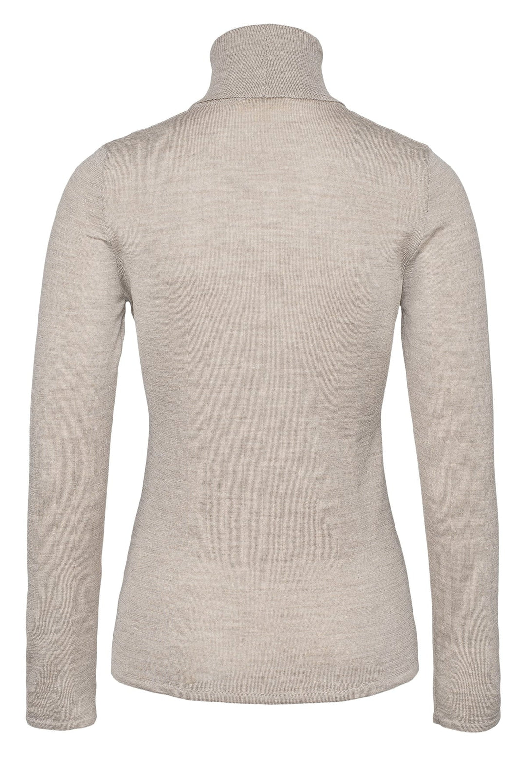 WMN MERINO POLO  20 Sand