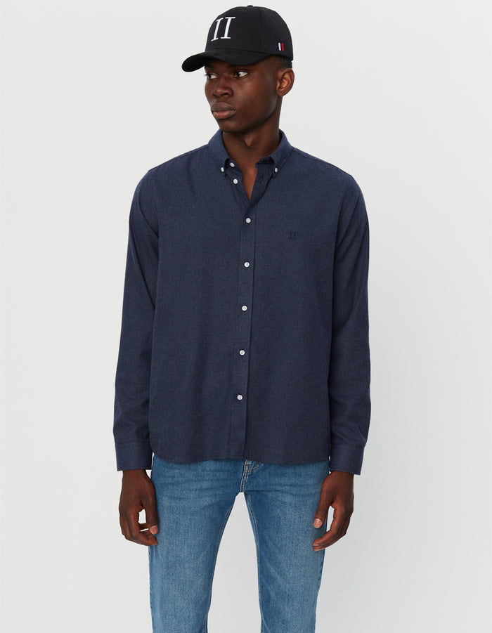 Desert Reg Shirt  Dark Navy Melange