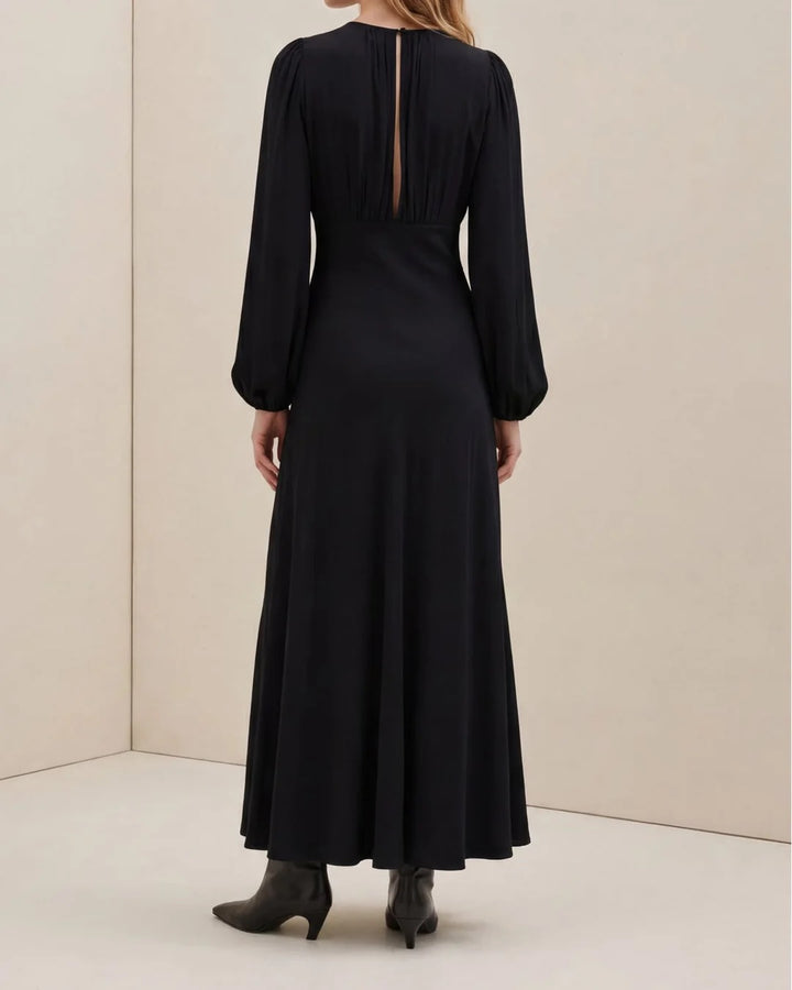Viscose Maxi Dress  Black