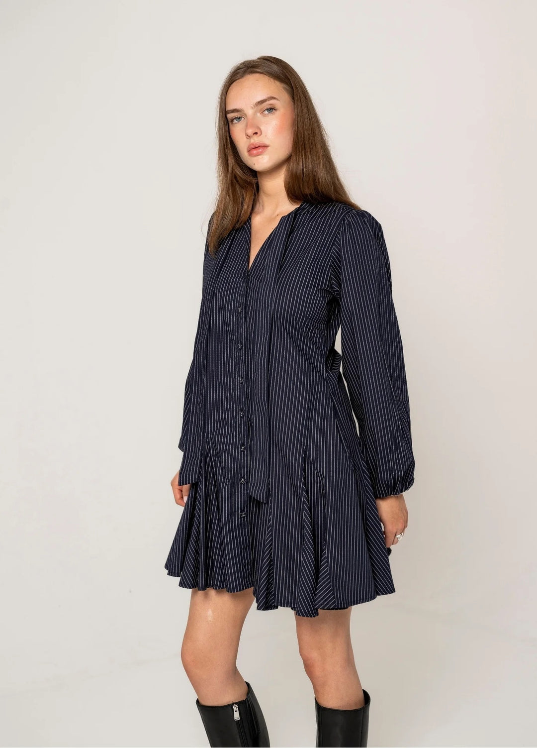 Vivienne Dress Pinstripe  Pinstripe