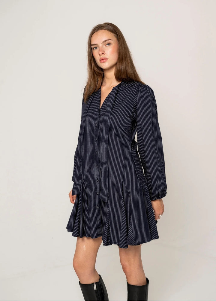 Vivienne Dress Pinstripe  Pinstripe