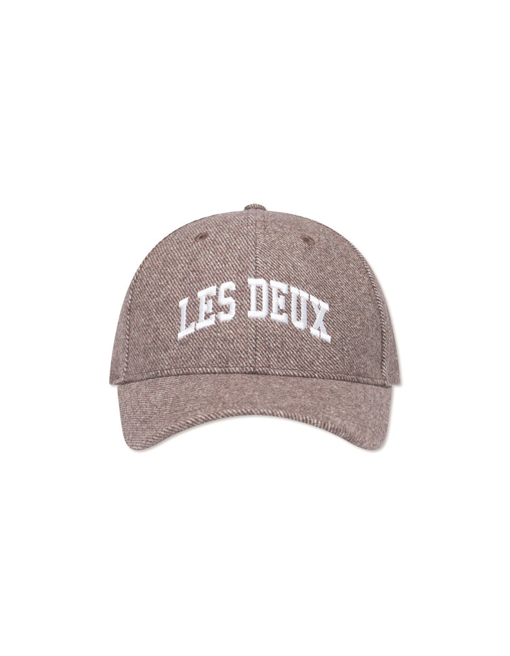 Les Deux Wool Baseball Cap  Mountain Grey Melange