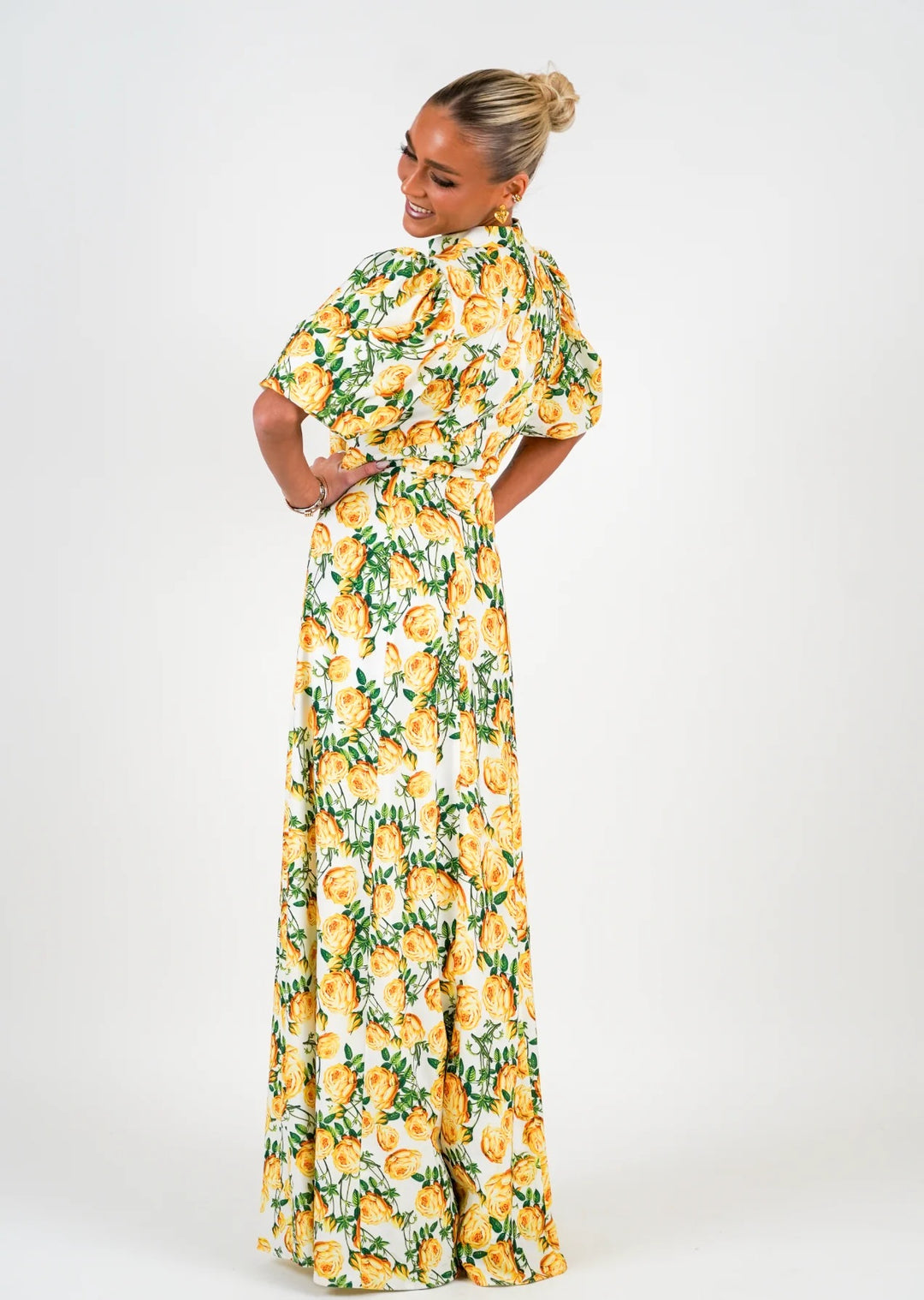 Holly Print Kjole Long  Print