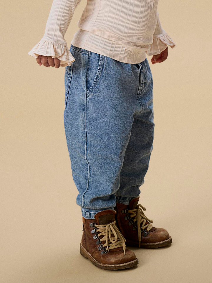 TAYA LOOSE JEANS  Medium Blue Denim