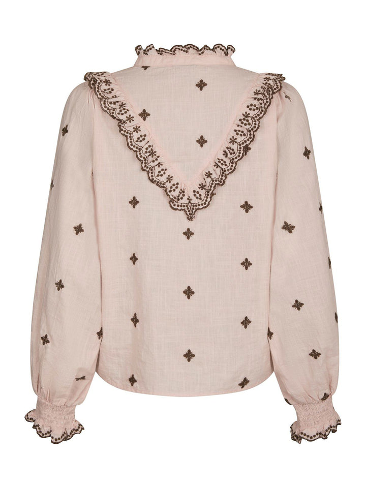 Degas Blouse  Dusty Rose/Brown