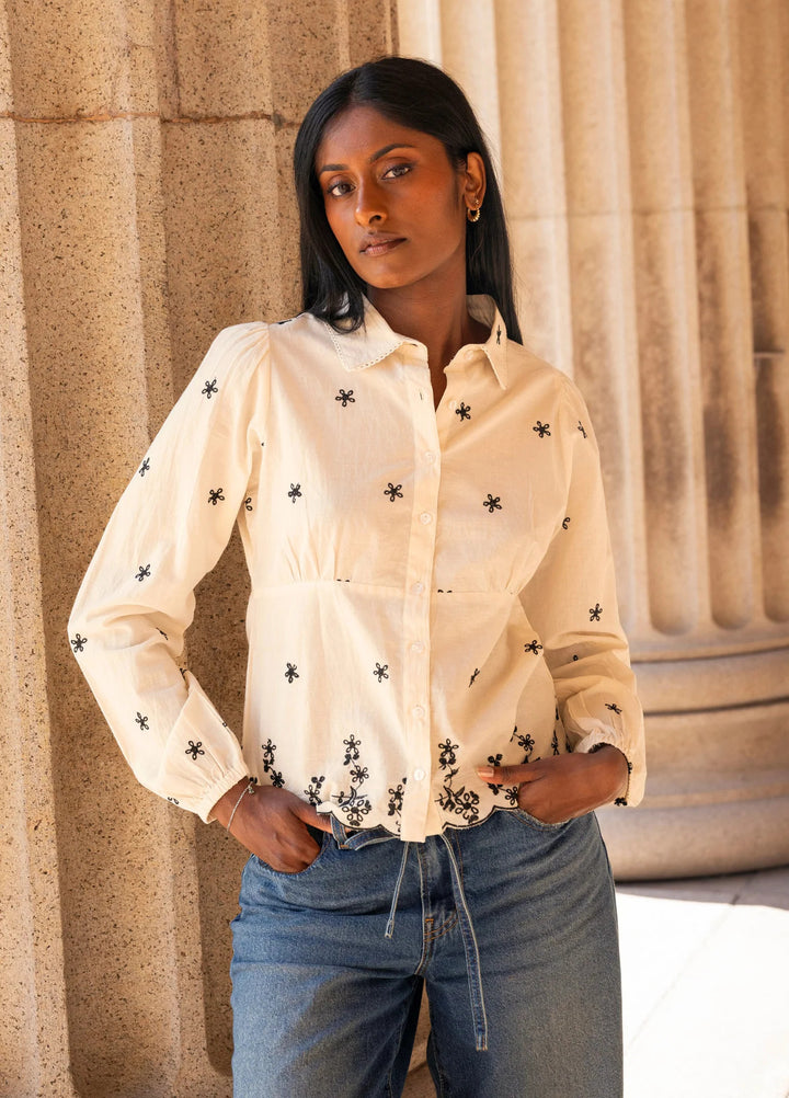 Live Blouse  Buttercream Embroidery