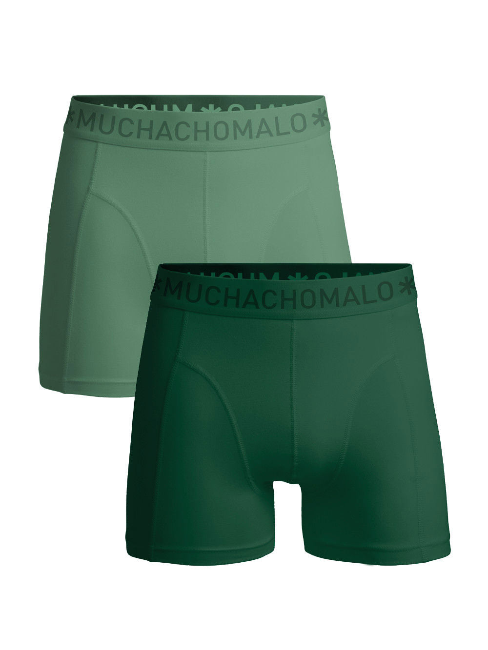 1010 Solid Boxer 2pk 803  Green/Green