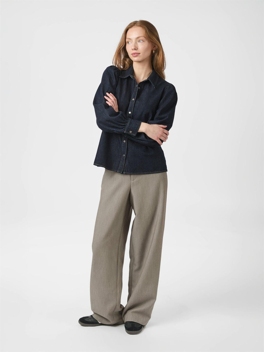 Jessa Denim Shirt  Dark Blue