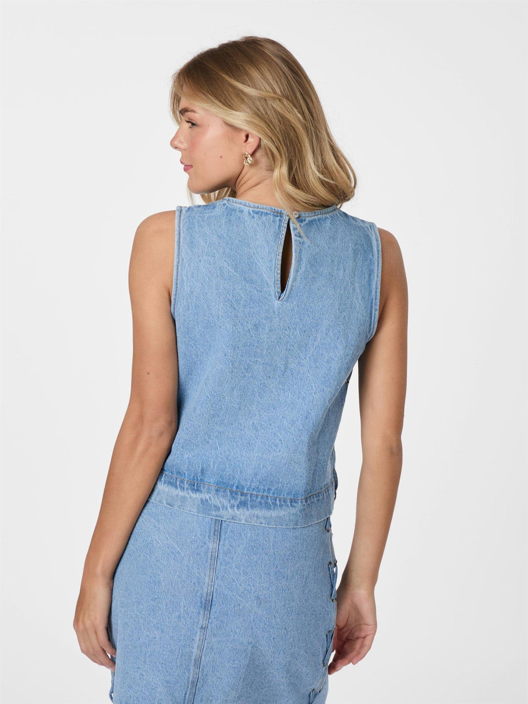 Svetlana Braid Top  Blue