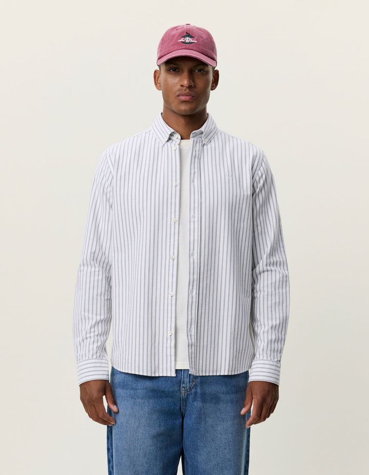Stripe Oxford Shirt White