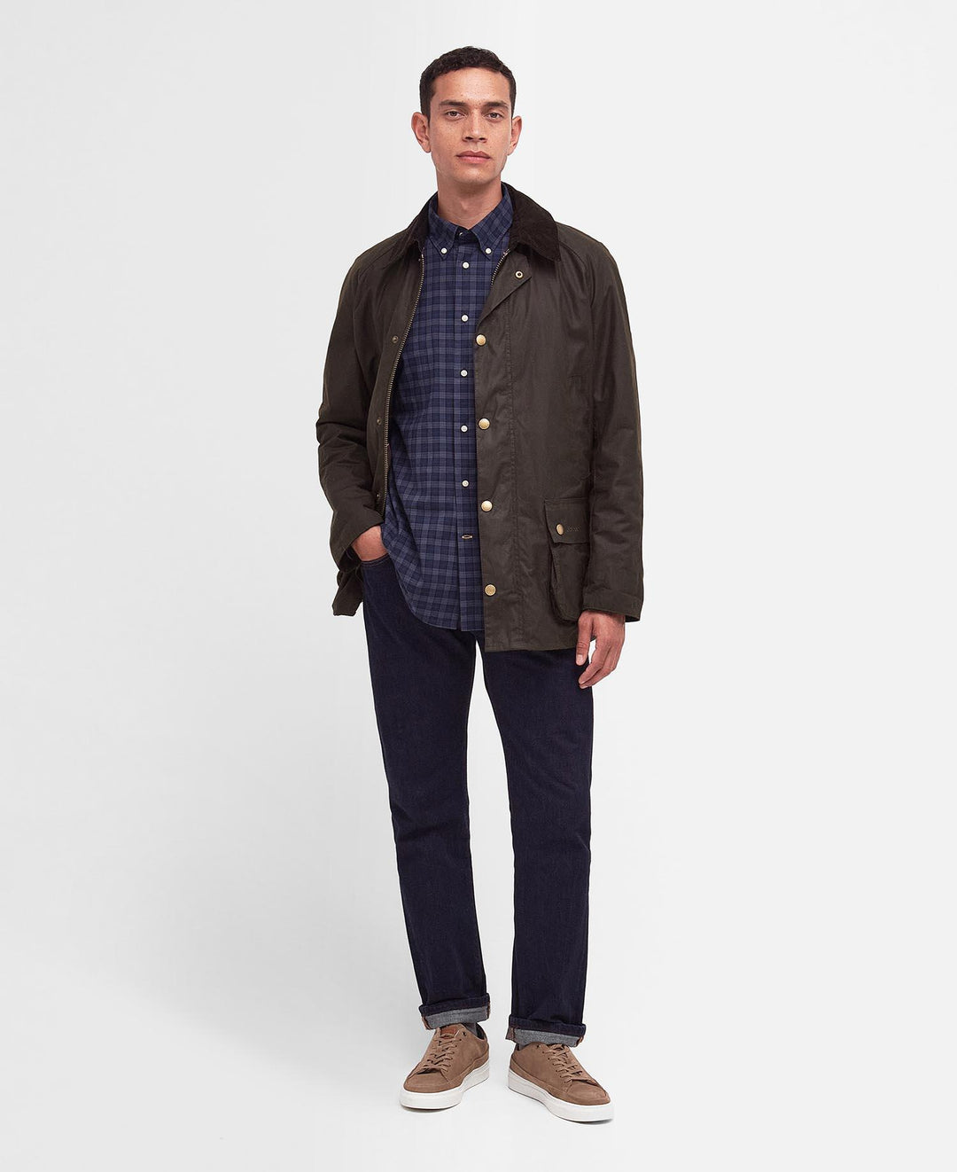 Ashby Wax Jacket  Olive