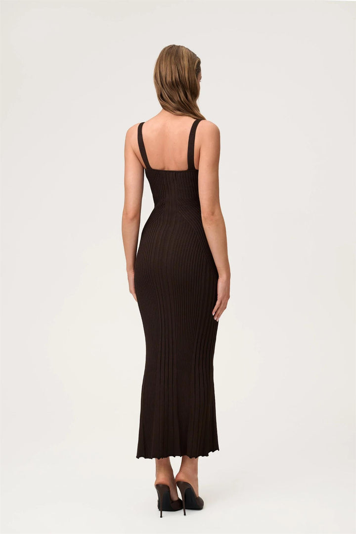 Lugo Maxi Dress  Brown