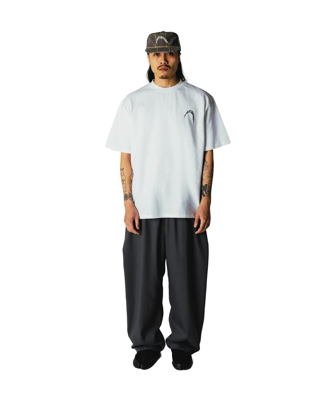 WBBaine Warp Tee  White-Black