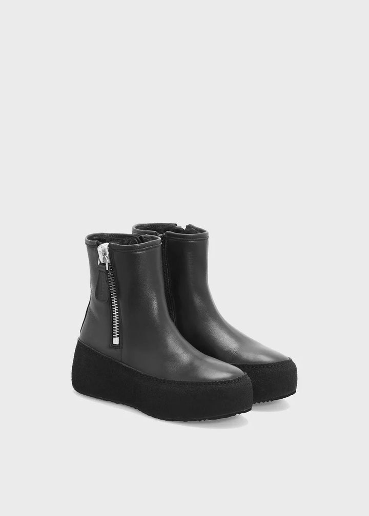 WINTER 002 NERO BOOTS IN KIPS LEATHER  Nero