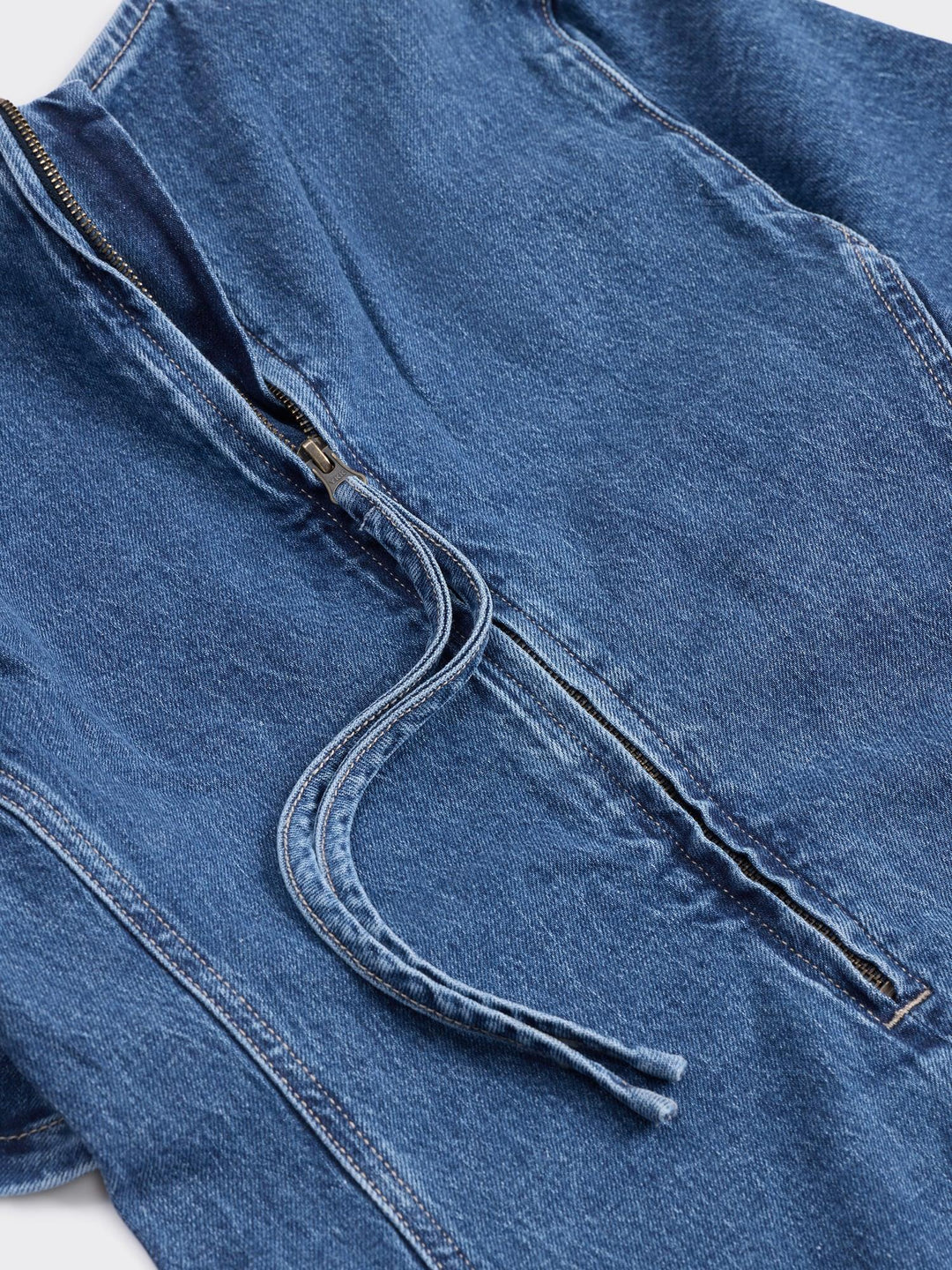 Short Denim Dress  Blue