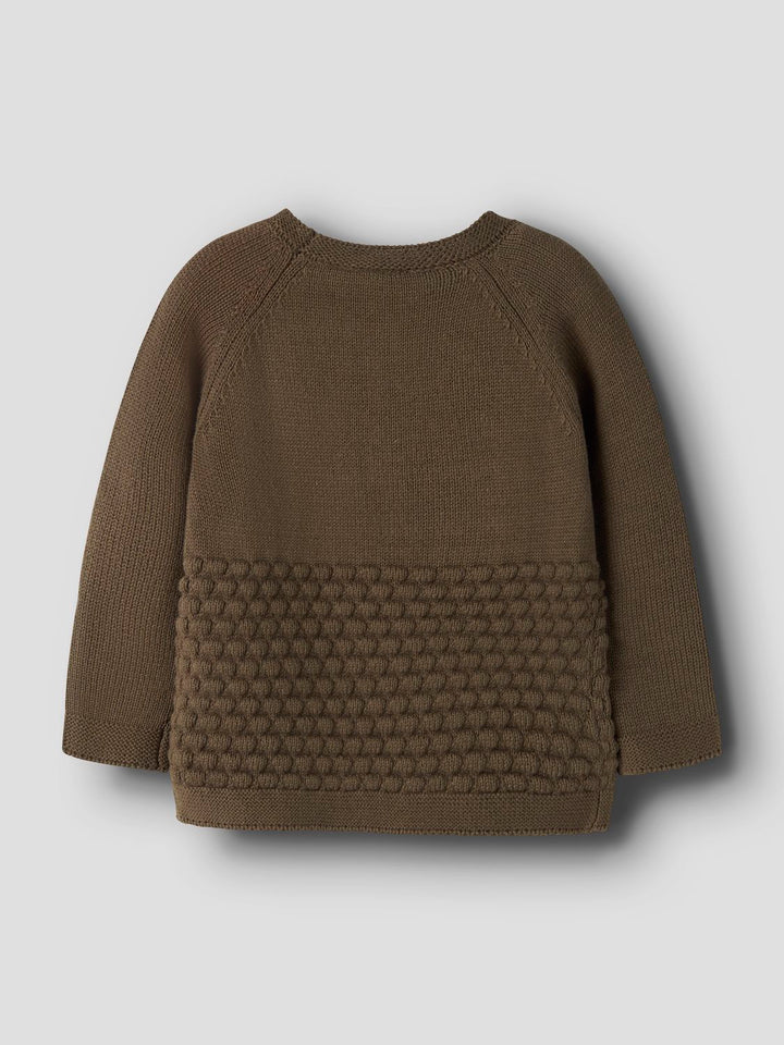 nobir Ls Knit Lil  Mellombrun