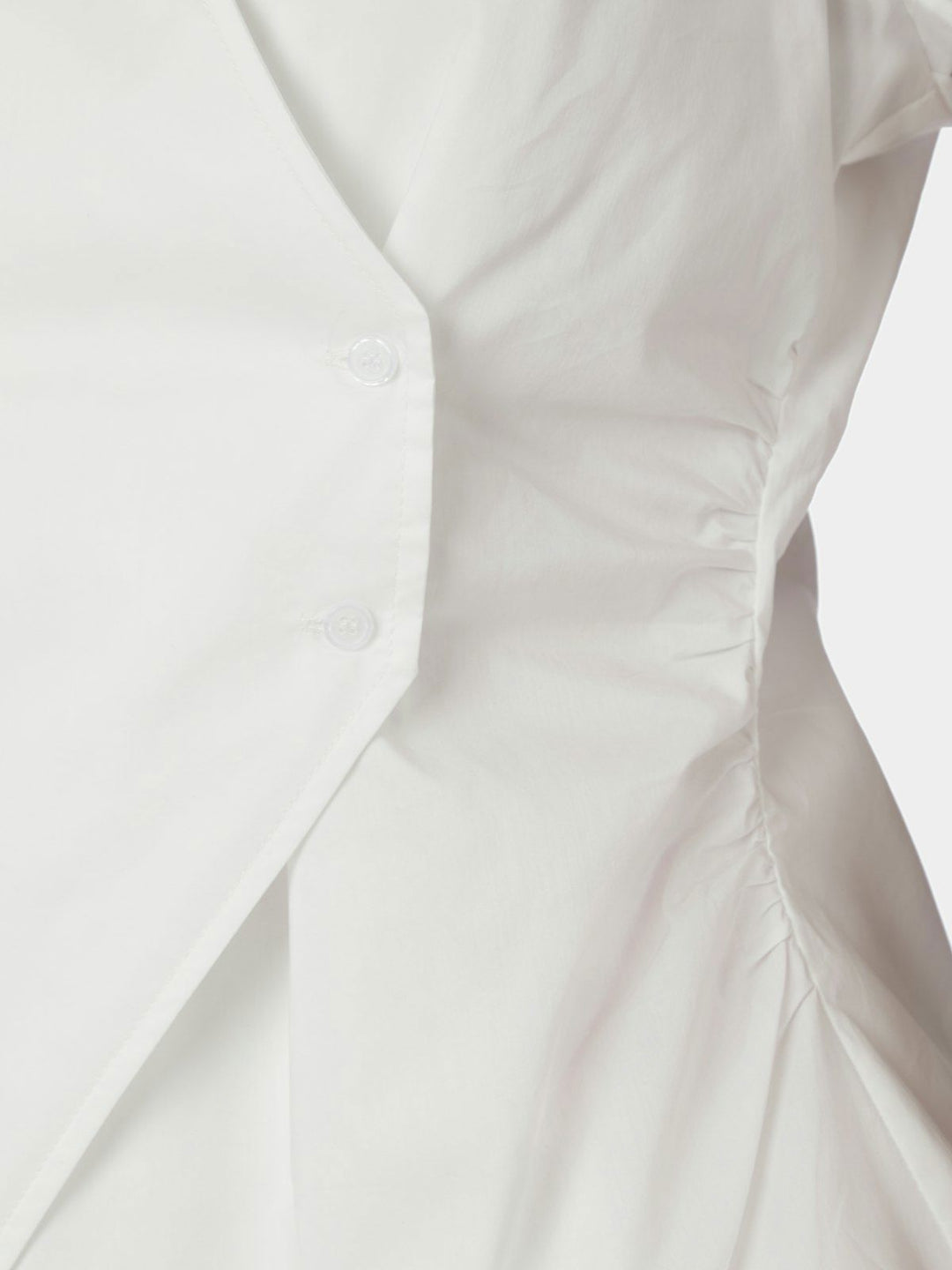 Fidi Poplin Top  White
