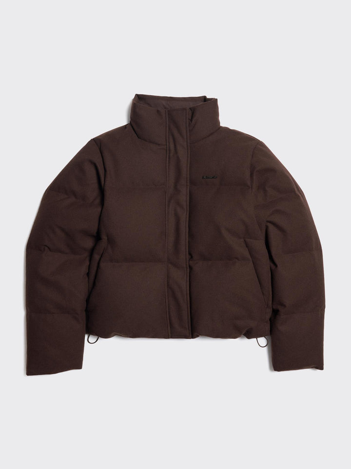W Tech Wool Down Jacket  Dk. Brown