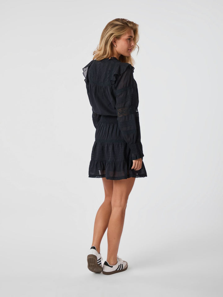 ARAN  S VOILE DRESS  Navy