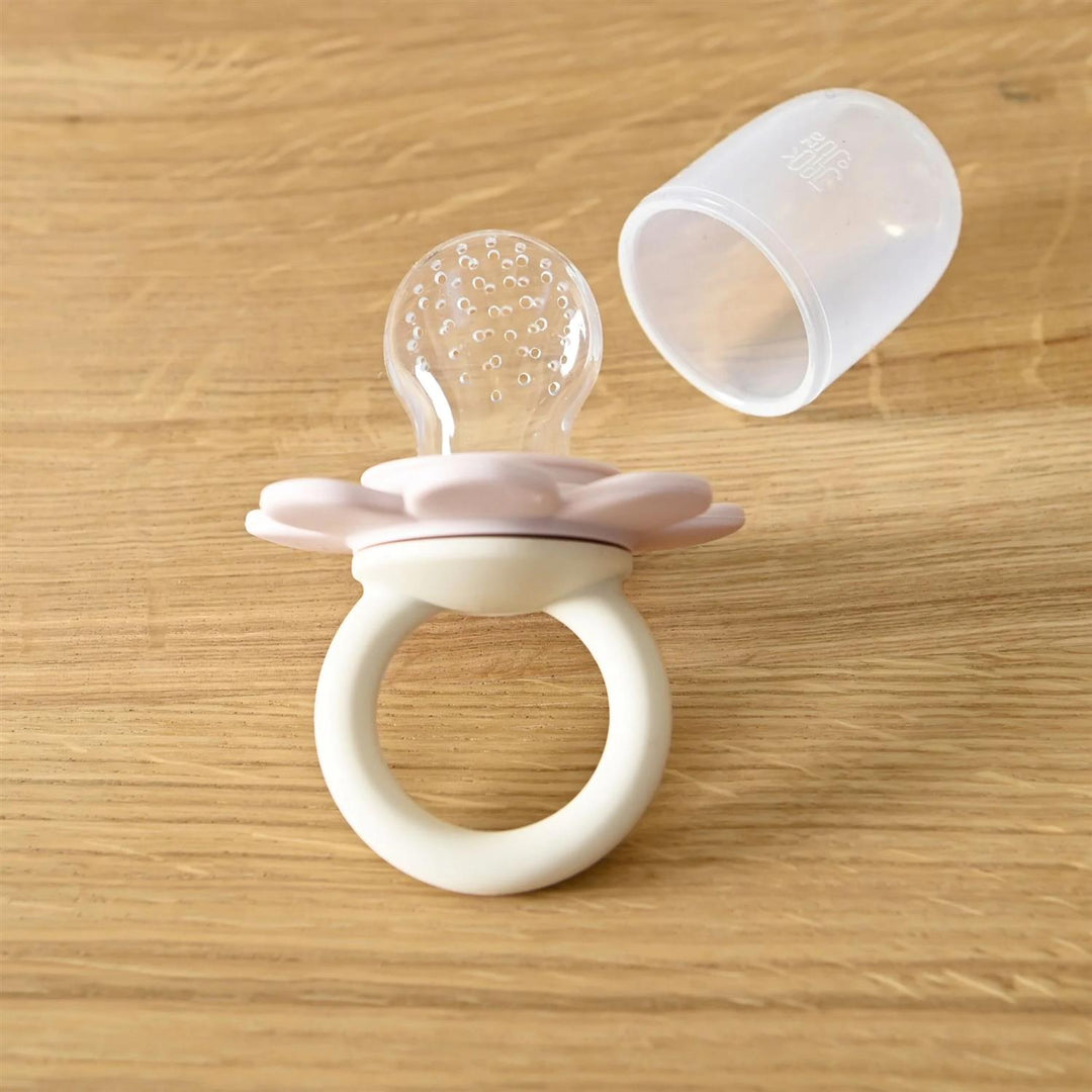 Poppy Fruit Feeder  Cream & Light Pink