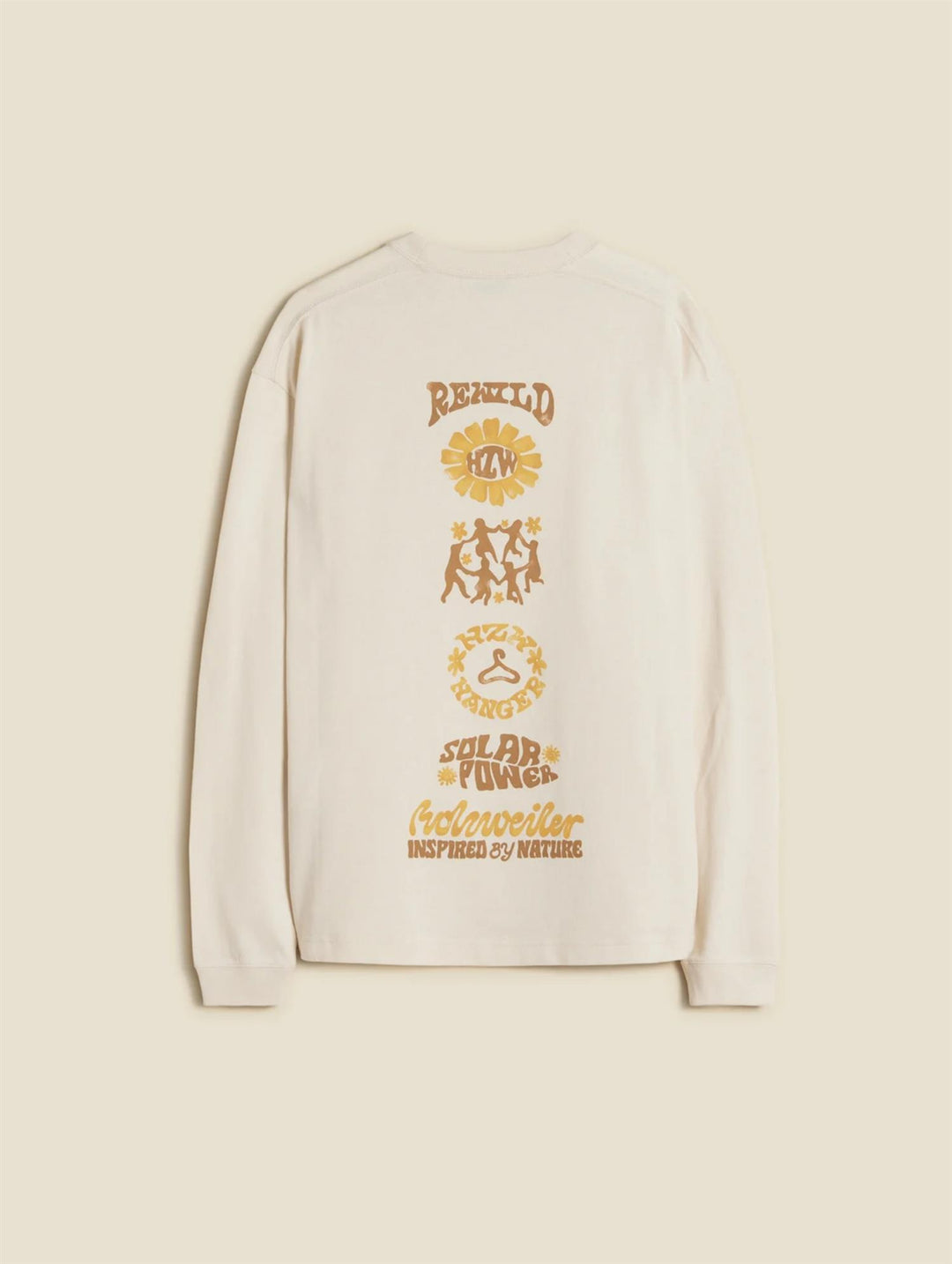 Ranger Logos Long Sleeve  Ecru