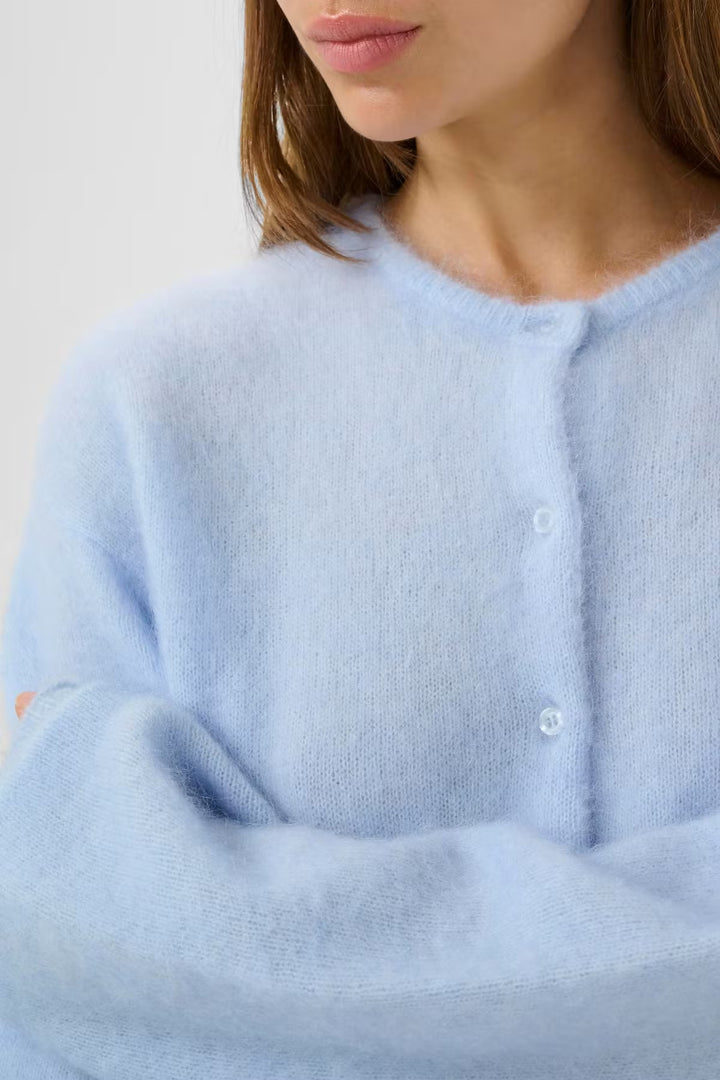 DEBBIE SHORT CARDIGAN  Blue Finch Melange