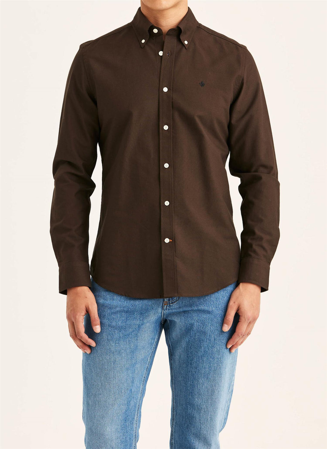 Douglas Oxford Shirt-Slim Fit  Brown