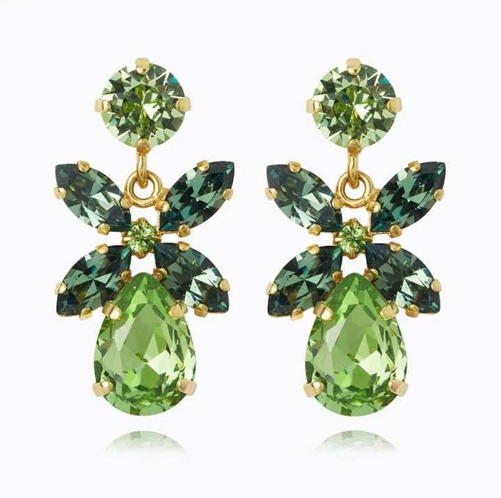 MINI DIONE EARRINGS GOLD  Peridot