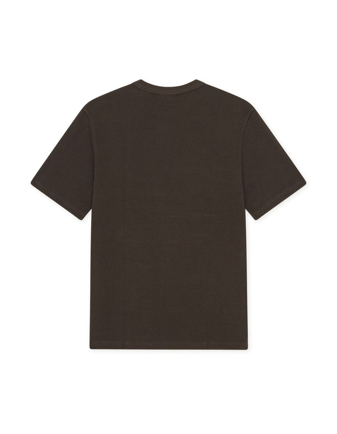 Label Waffle T-Shirt Delicioso Brown