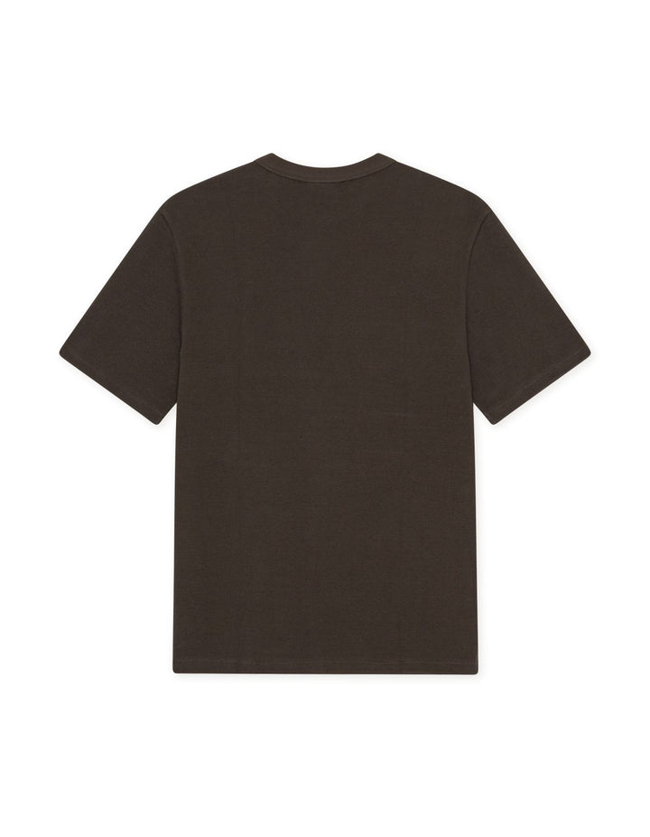 Label Waffle T-Shirt Delicioso Brown