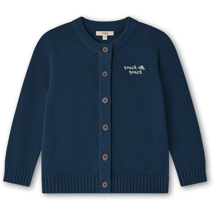 MAHDI KNIT CARDIGAN  Insignia Blue