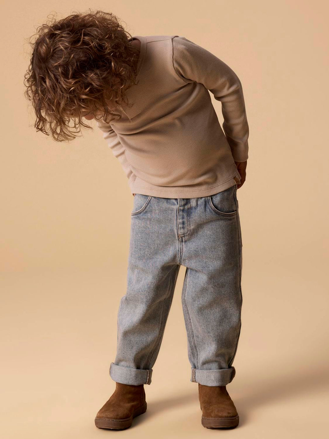 Darlee Loose Jeans  Mellomblå