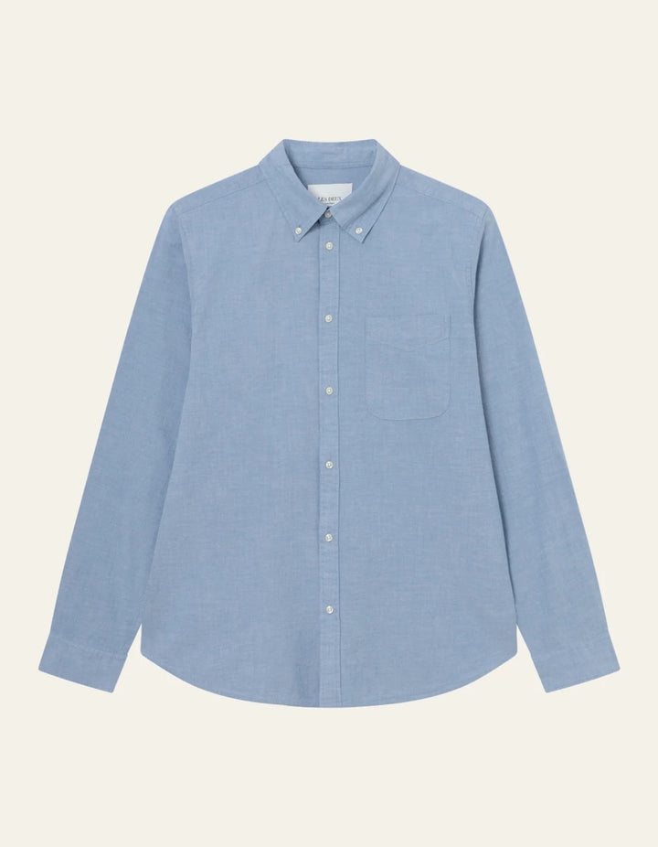 Kent Chambray Shirt  Washed Denim Blue