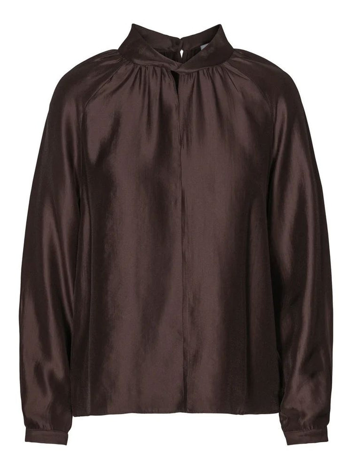 Arden Blouse  Warm Chocolate