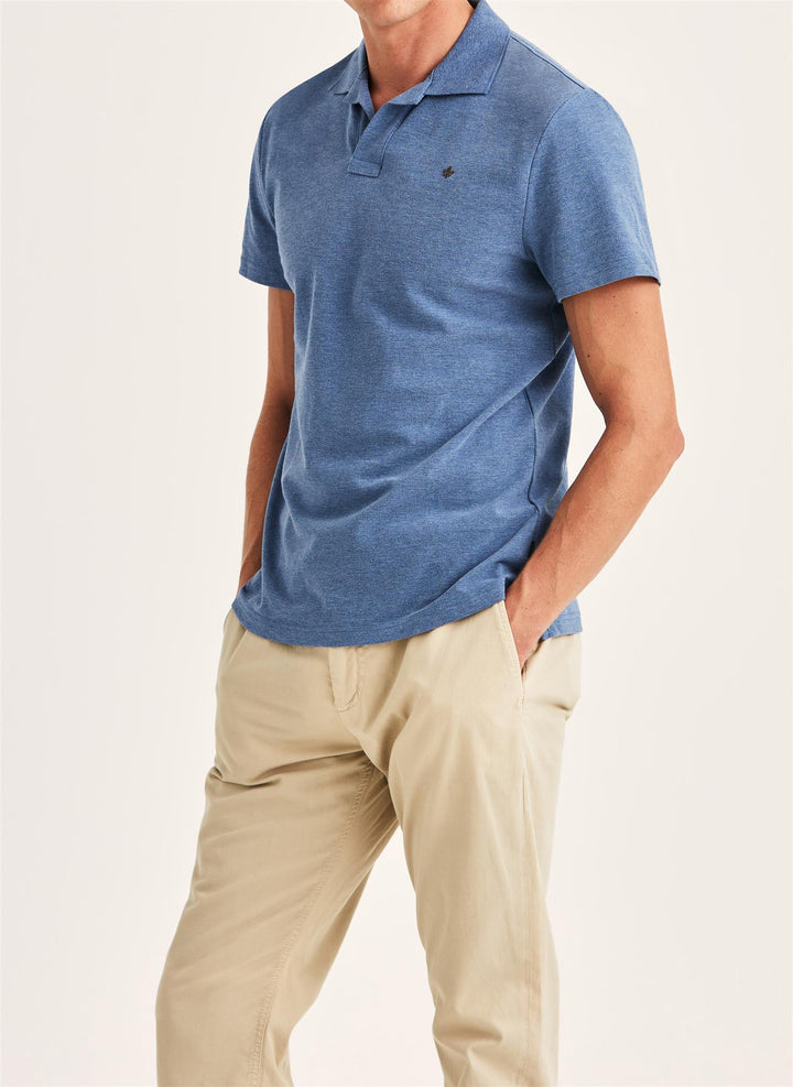 Dylan Piqué Shirt  Blue