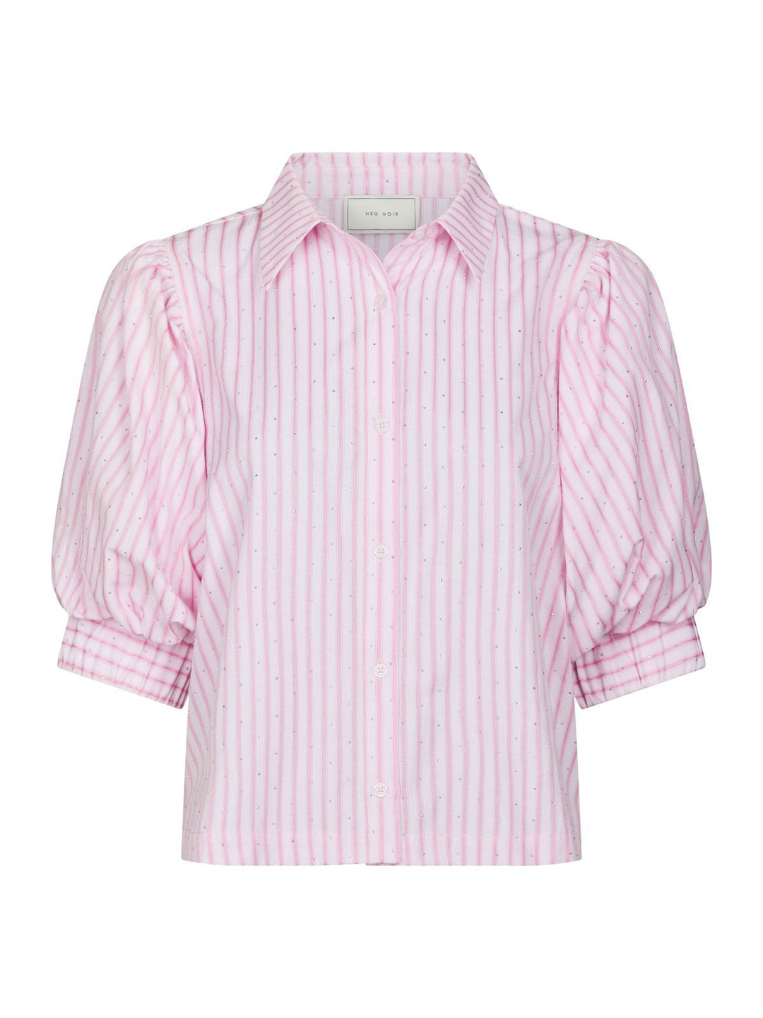 Etta Soft Stripe Stone Shirt  Light Pink