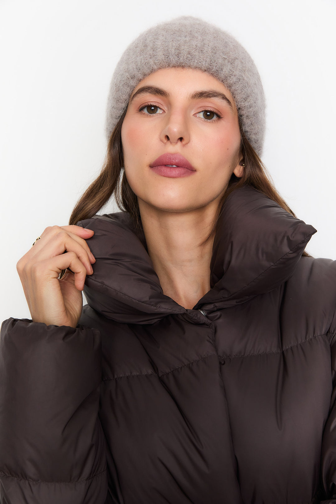 Ayla Beanie  Taupe Melange