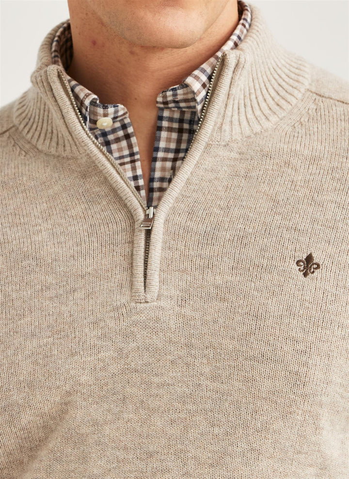 New Hertford Half Zip  Khaki