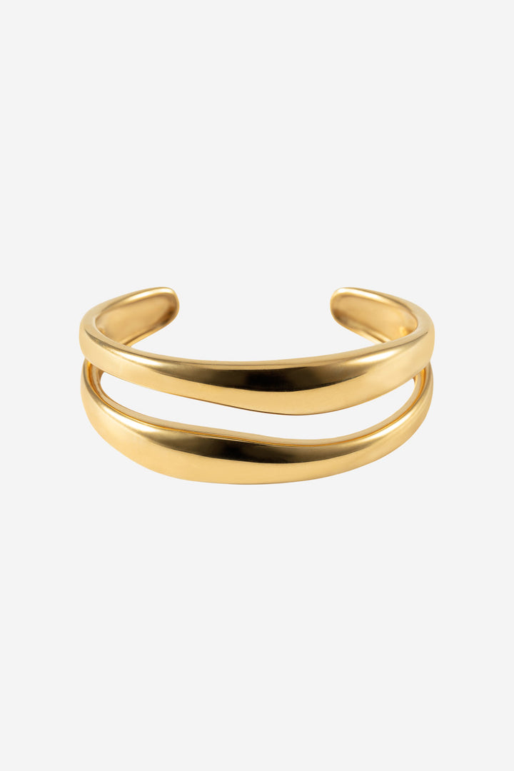 The Curved Bangle  Gold