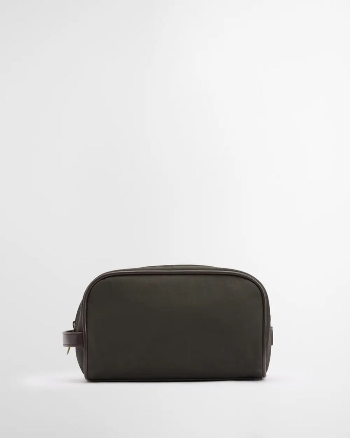 Barbour Wax Washbag  Olive/Beacon