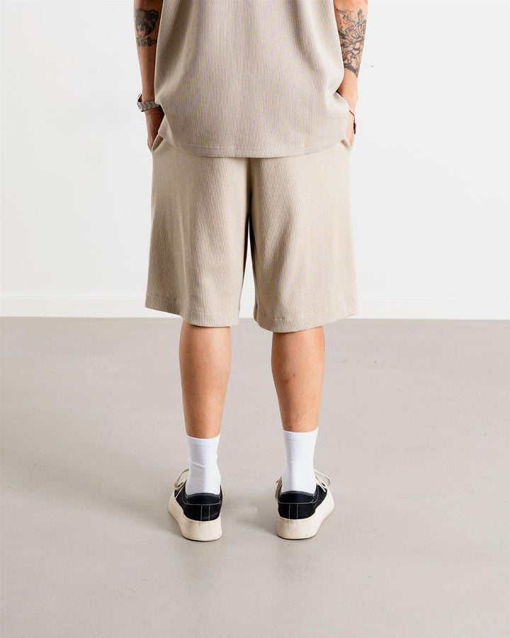 WBBen Waffel Shorts  Taupe Brown