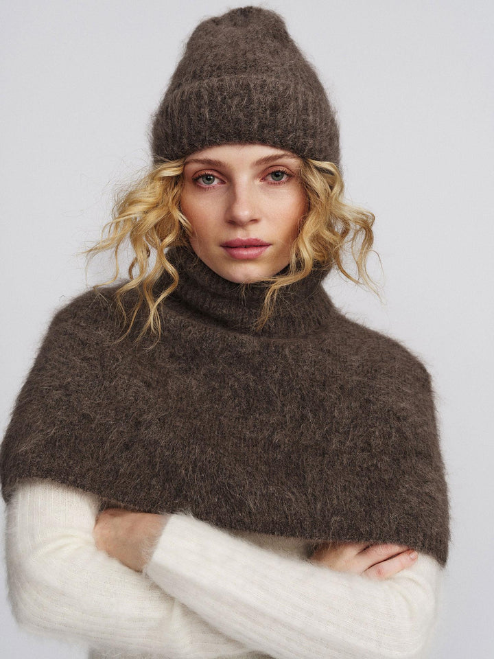 Silje Chunky Hat  Brown