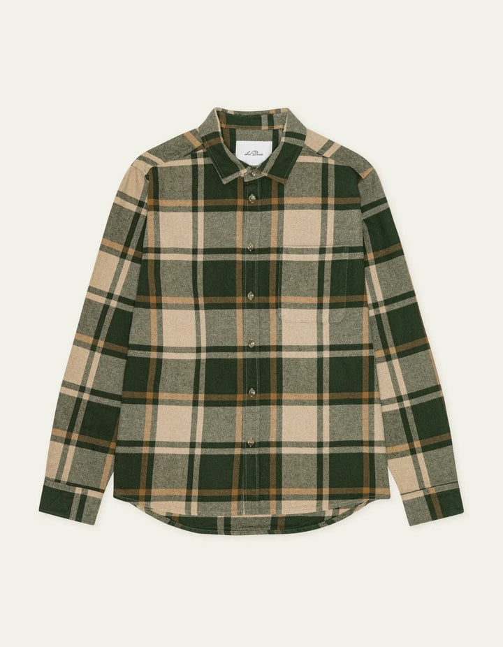 Check Flannel Shirt  Rosin Green