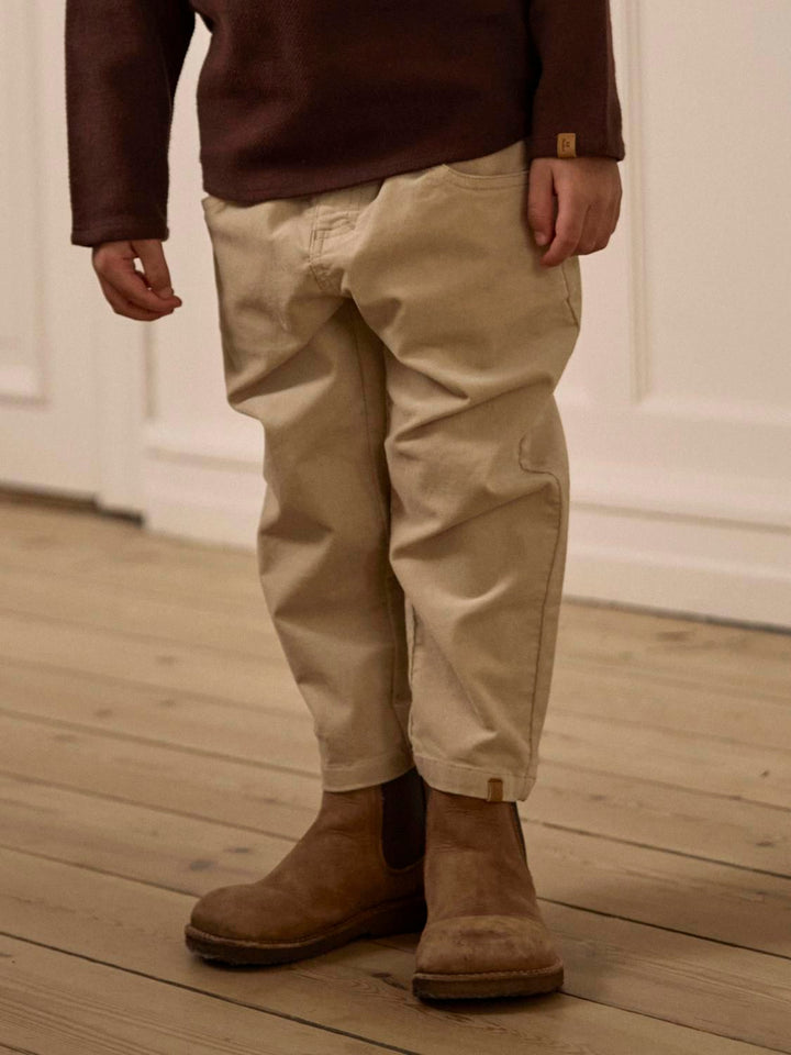 SOMBA SAN LOOSE CORD PANT Lysegrå