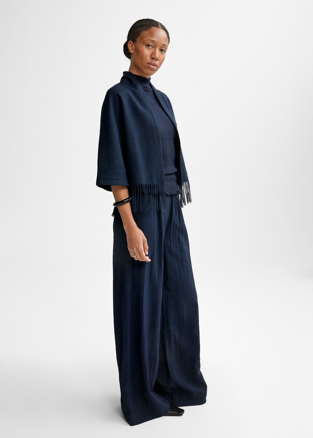 Keyla Lambswool Jacket  Navy