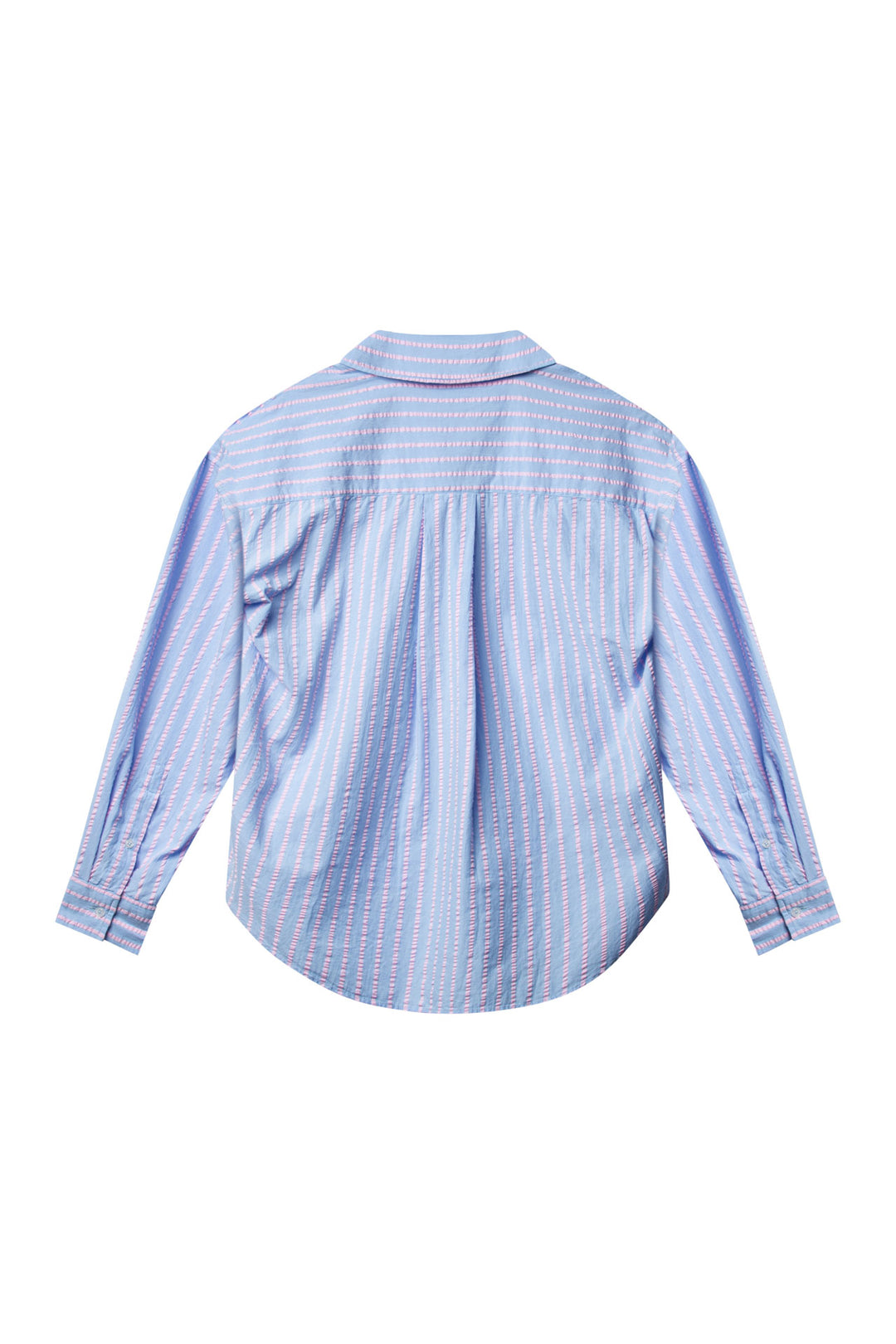 VENICE Seersucker Butcher Stripe  Blue/Pink