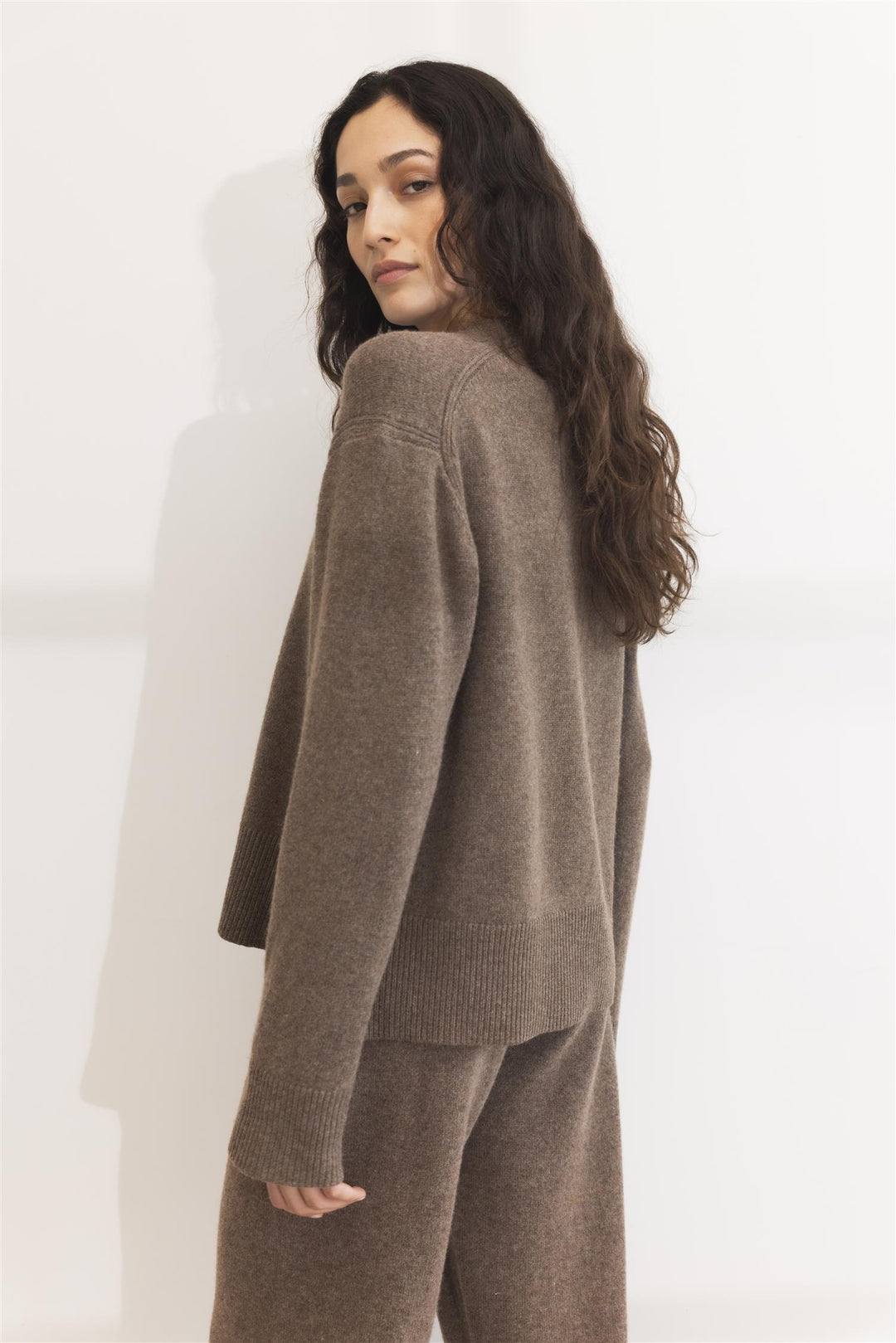 Shirley Knit Dark Taupe Melange