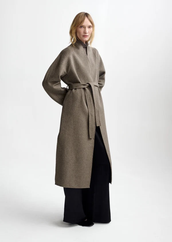 Petra wool coat  Wood