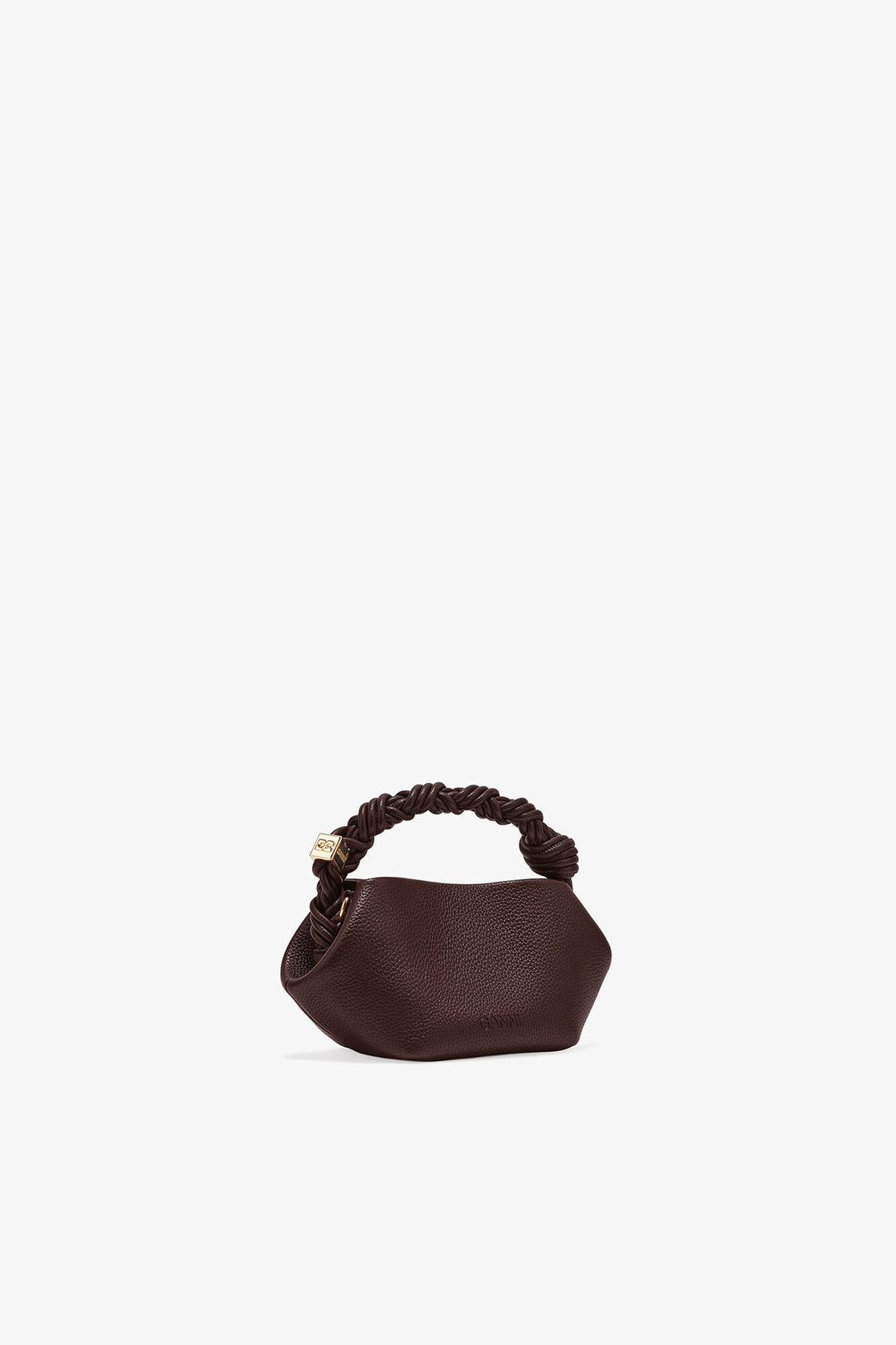 Ganni Bou Bag Mini Grained  Chicory Coffee