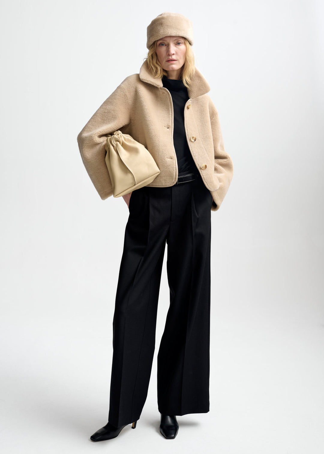 Lula lamb fur jacket  Beige